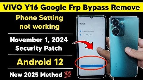 Vivo Y16 (V2204) Frp Bypass Settings Not Open Android 12 | Y16 Google Account Remove New Method 2025