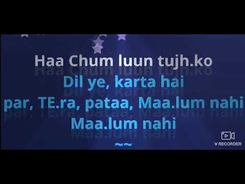 Phool main bhejun karaoke with female voice Salma pe Dil aa Gaya Lata Kumar Sanu