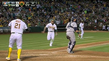 SEA@OAK: Butler plates two with a single to center