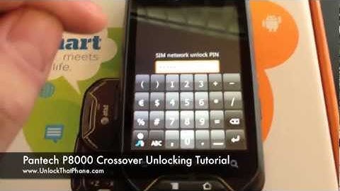 How to Unlock Pantech Crossover P8000 with Code + Full Unlocking Tutorial!! at&t rogers bell orange