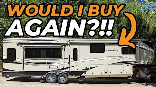 2Year Owner Review on Jayco Pinnacle 37MDQS Mid Bunk Fifth Wheel RV
