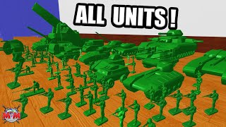 ALL ARMY MEN UNITS AGAINST EVERY GIANT INSECT | Home Wars Huge Battle screenshot 1