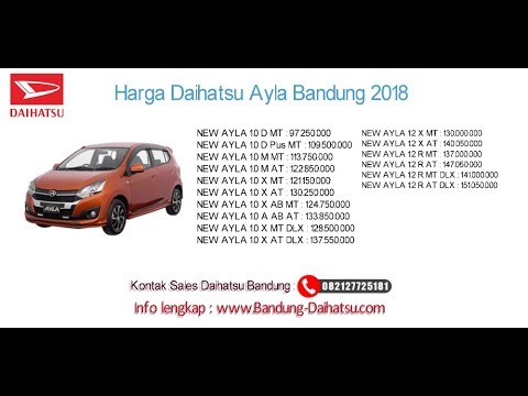  Harga  Daihatsu  Ayla  2021 Bandung dan Jawa Barat 