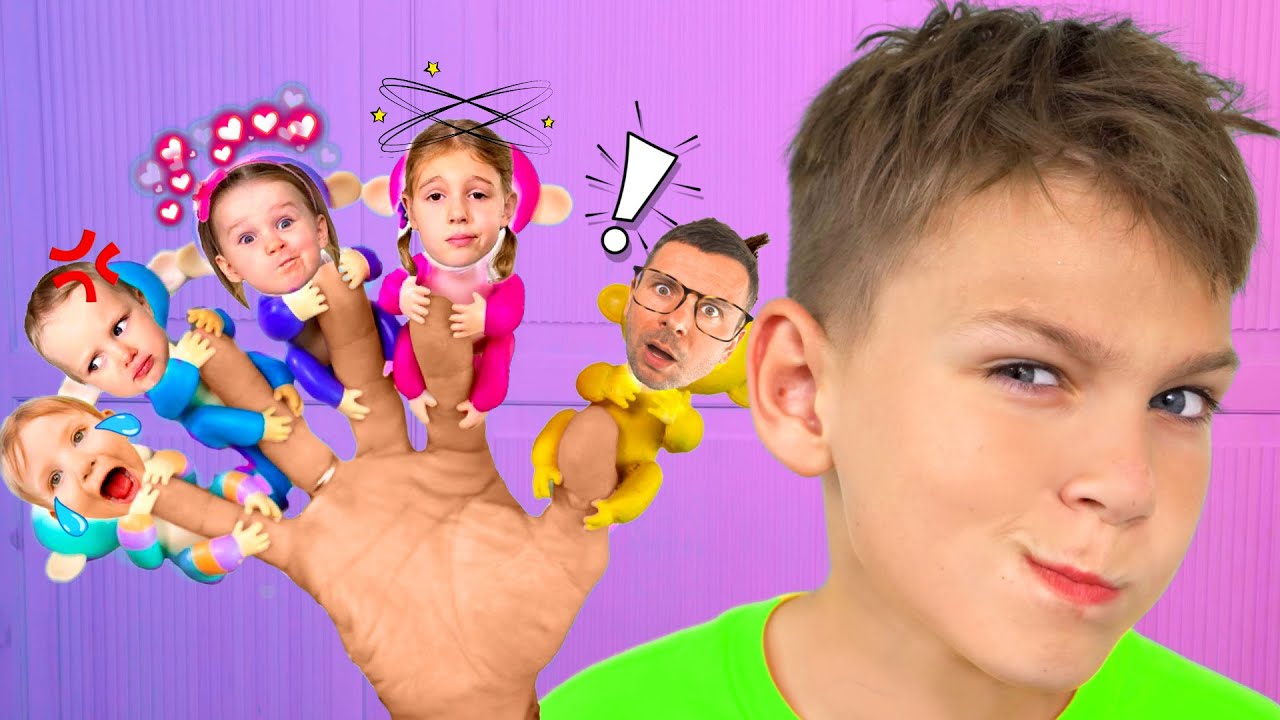 Five Kids Finger Family Collection + more Children's Songs and Videos