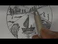 Eğitici): Adım Adım Kolay Doğa Manzarası Çizimi | How to Draw Easy Nature Scenery