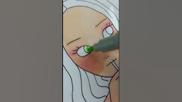 😲my first try with copic marker | #shorts #drawing