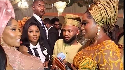 IYABO OJO ON THE DANCE FLOOR AT HER DAUGHTERS WEDDING CEREMONY