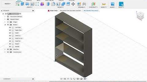Crafting a Custom Bookcase: Fusion 360 Design & Build (Step-by-Step Tutorial)