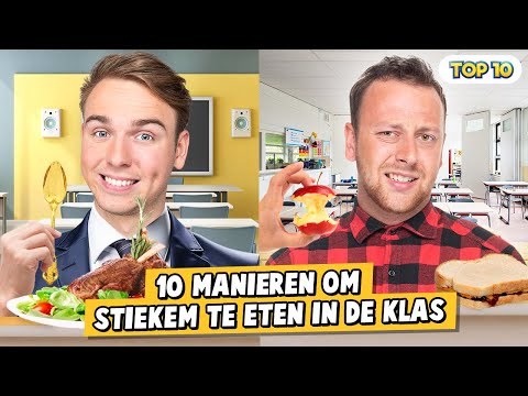 10 MANIEREN OM STIEKEM TE ETEN IN DE KLAS!