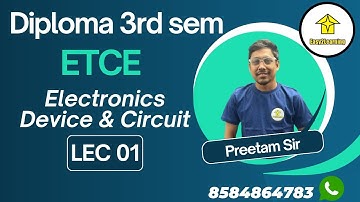 Diploma 3rd Sem ETCE | EDC Lec 01| By Easy2Learning/ Preeta