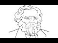 How to draw henry wadsworth longfellow ii easily step by step