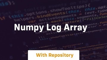 numpy log array