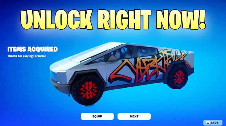 How to Unlock The FREE Tesla Cybertruck in Fortnite!