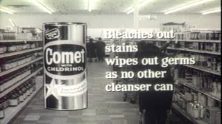 Comet Cleanser Vintage Commercial