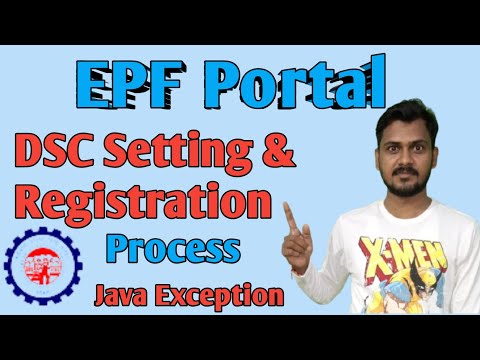DSC Setup & Registration on EPF Portal II DSC Java exception error on EPF Portal