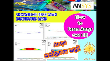 Ansys Tutorials - How to Model & Analyse Cantilever Beam_DISTRIBUTED LOAD _Ansys_Tamil.webm