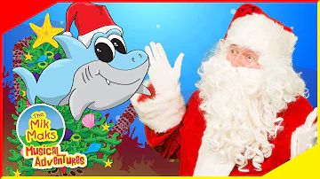 Christmas Baby Shark | Santa Songs and Nursery Rhymes | The Mik Maks