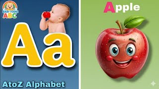 A for Apple B for Ball Phonics Song with Two Words ABC Alphabet Songs with Sounds for Kids Learning