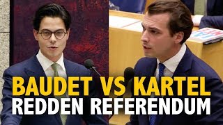 Baudet strijdt tegen D66, VVD en CDA om referendum te redden