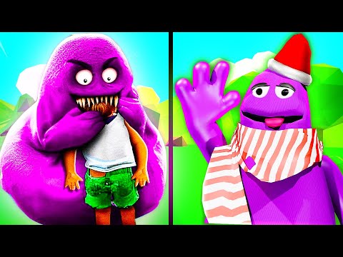 Видео: РЕАЛИСТИЧНЫЙ ГРИМАС ШЕЙК В РОБЛОКС ПРОТИВ GRIMACE SHAKE В Roblox! Как найти морфа