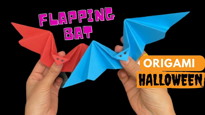 Origami Paper Flapping Bat | DIY Halloween | พับค้างคาว บินได้ ฮาโลวีน Paper Folding