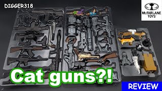 McFarlane Munitions Deluxe Accessory Pack  Momotraro toys 1:12 Cat Guns Action Figure Toy Review 4K