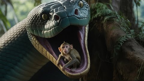 Brave Heroes Rescue Mother Monkey from a Giant Python | Emotional Jungle Rescue