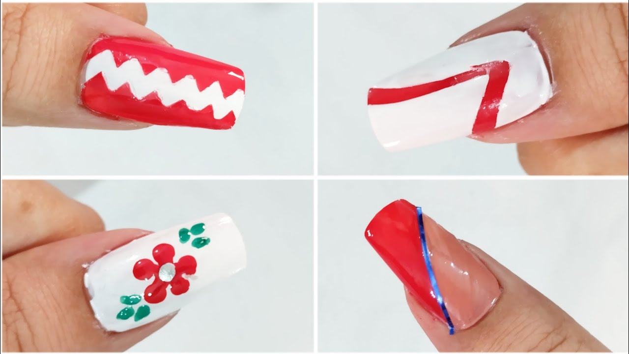 Easy and beautiful nail art designs at home for beginners without any
