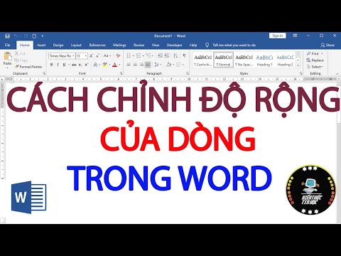 #1 Cách chỉnh độ rộng của dòng trong word Mới Nhất