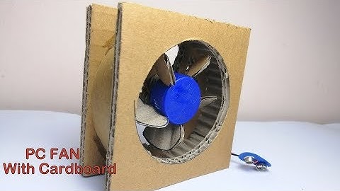 How To Make PC Cooling Fan With Cardboard | DIY idea | Very Simple Project