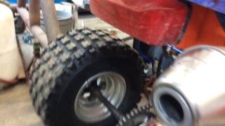 fmf exhaust Q4 on Dvx 400 with spark arrestor and no spark arrestor