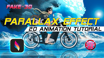 Parallax effect 2d animation tutorial on Procreate Dreams by @enrirdf