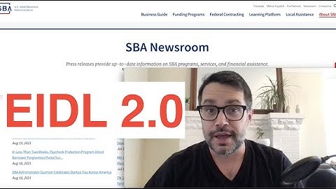 EIDL 2.0 Timing Update & EIDL Reconsideration Warning