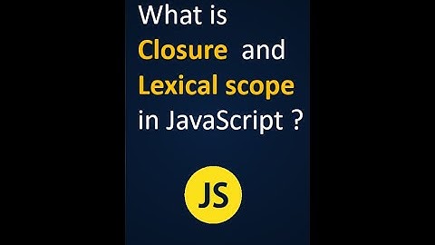 Closure and Lexical Scope in JavaScript | #shorts #youtubeshorts #short #javascript #interview