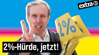 Wählt die FDP! Bitte! | extra 3 | NDR