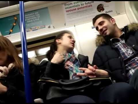 Girls check out Guys Crotch Bulge on Train