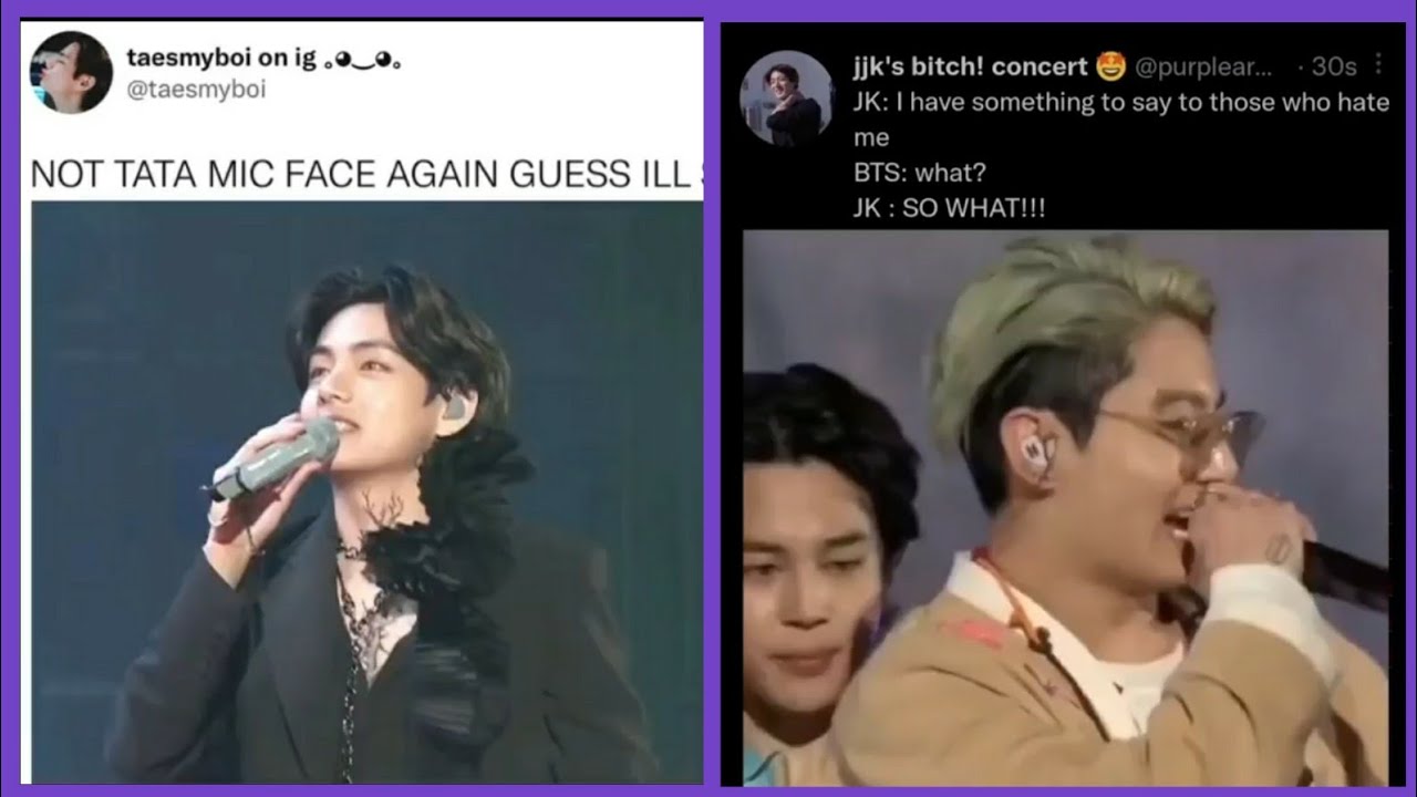 BTS meme tweets to survive tata mic face YouTube