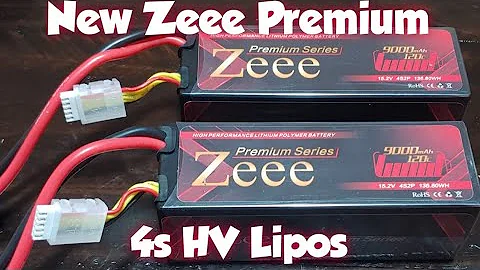 New Zeee Premium Series 4S 9000mAh 15.2V HV 120C Hard Case High Voltage Battery