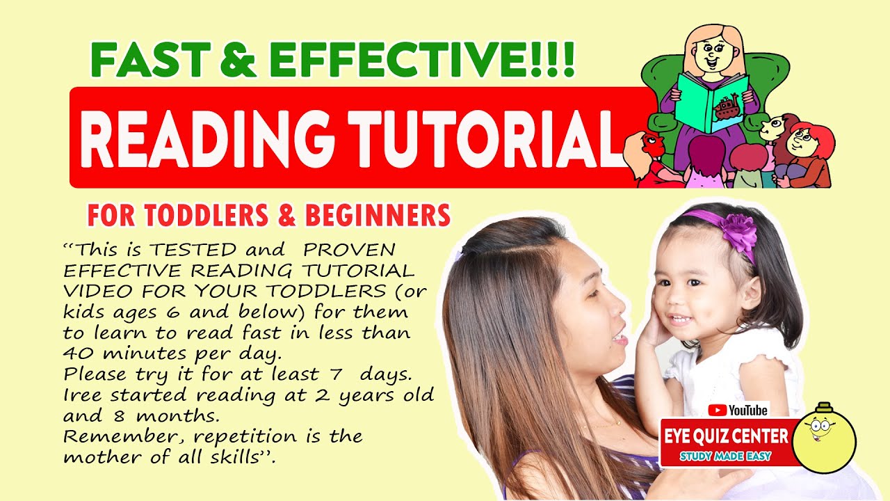 ENGLISH READING TUTORIAL FOR BEGINNERS AND TODDLERS YouTube