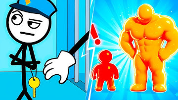 Thief Puzzle vs Tall Man Run 🐺🍀 Max Level Gameplay Walkthrough Android iOS J5Q2