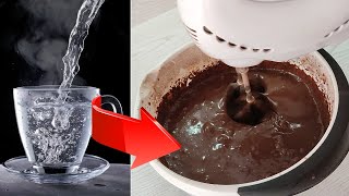 Add BOILING WATER to the dough and the result will amaze you! Chocolate cake with BOILING WATER!