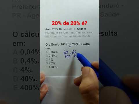 20% de 20%