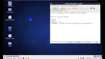 How to restart machine in linux or centOS by Command step by step