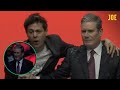 The moment protester derails Keir Starmer&#39;s conference speech by throwing glitter at him