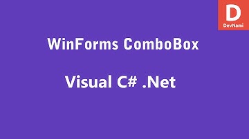 Visual C# ComboBox Control