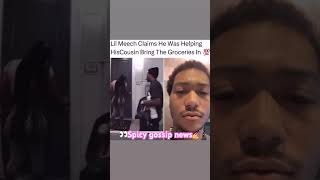 Lil Meech caught red-handed with a big booty BBL girl and no ￼ groceries ????‍♂️ shorts viral