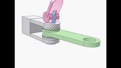 Adjusting angular position of a lever 1