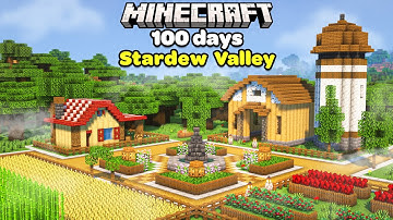 Ik heb 100 dagen besteed aan het bouwen van een Stardew Valley-boerderij in Minecraft