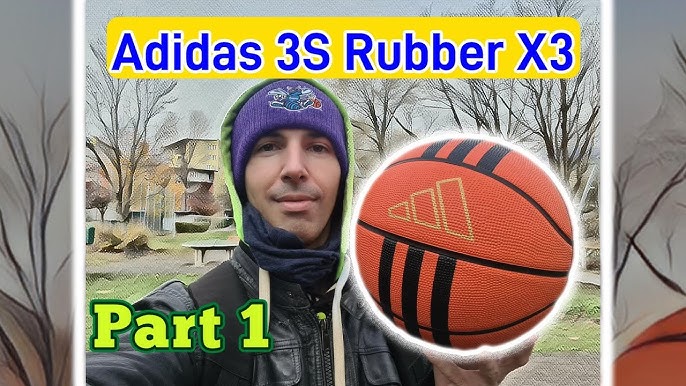Bola Basquete 3-Stripes Rubber X3 - Laranja adidas