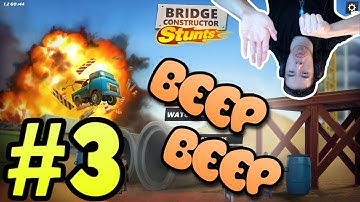 HARDEST LEVEL SO FAR! | Bridge Constructor Stunts | Part 3